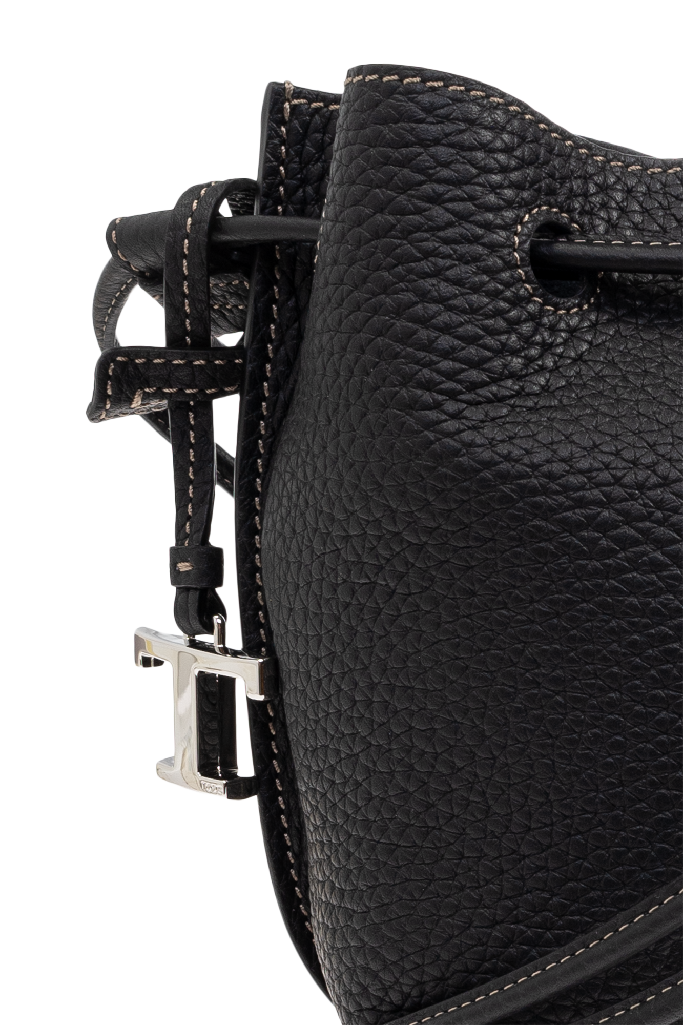 ショルダーバッグ・ポシェット Tod's Textured Black Shoulder Bag TOD'S＊TIMELESS SHOULDER BAG ショルダーバッグ＊送込 (TOD'S